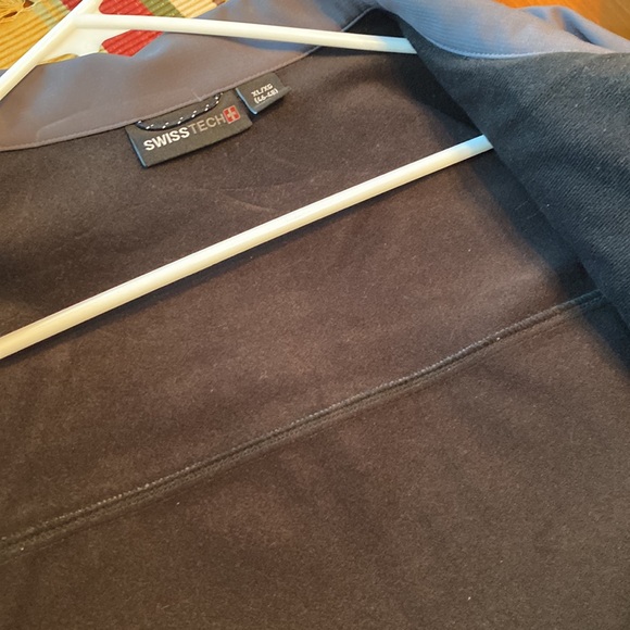 Swiss Tech Men's NEW Black Full Zip Softshell Jacket Sz XL (46-48) Fleece Inside - Picture 11 of 15